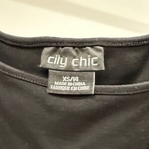 City Chic Elegant Black Blouse